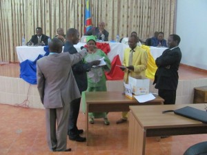 Vote à l'assemblée provinciale du Bas-Congo