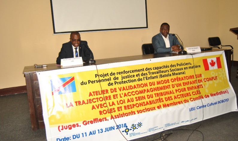 La RDC a désormais un mode opératoire sur la trajectoire et l’accompagnement d’un enfant en conflit avec la loi au sein du tribunal pour enfants