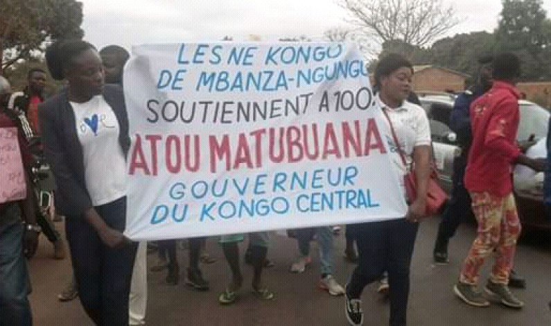 Mbanza-Ngungu: marche de soutien au gouverneur Atou