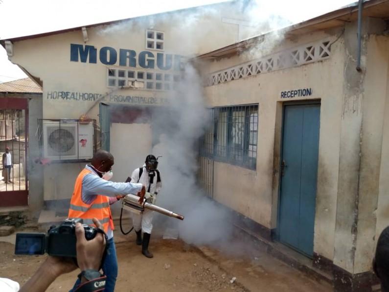 La morgue de Matadi et ses environs désinfectés pour lutter contre le coronavirus