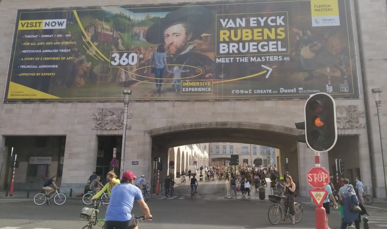 Journée sans voiture à Bruxelles en Belgique