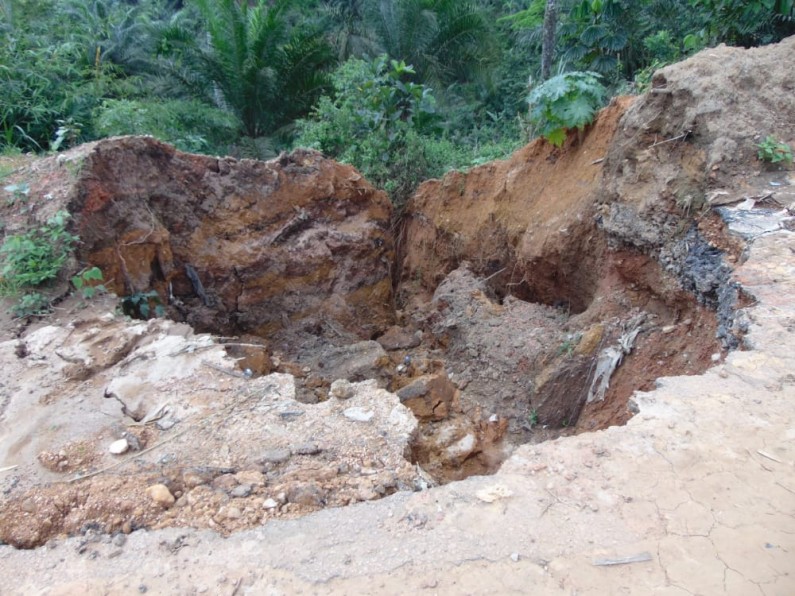 RDC: deux têtes d’érosions à Patu risquent d’interrompre la circulation sur la RN 12 Manterne-Tshela