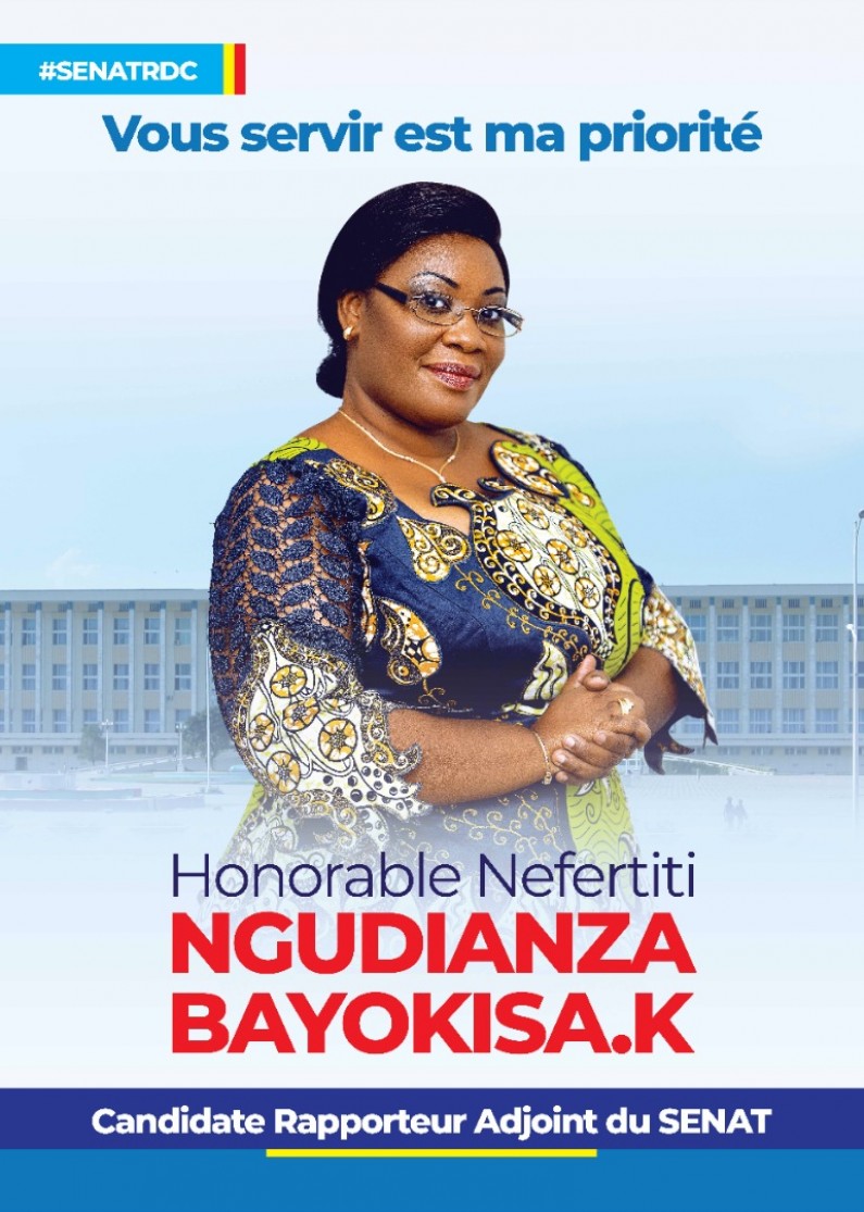  » Je suis la voix qui autrement manquerait à la chorale  »:Propos de Néfertiti Ngudianza, candidate rapporteur adjoint au bureau définitif du Sénat