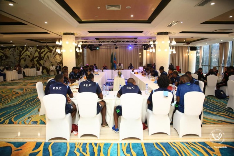 Félix Tshisekedi demande aux Léopards  » de qualifier la RDC à la coupe du monde Qatar 2022 « 