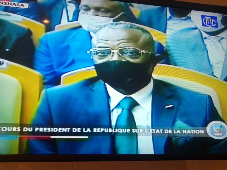 Atou Matubuana présent au palais du peuple au discours de Félix Tshisekedi sur l’état de la nation